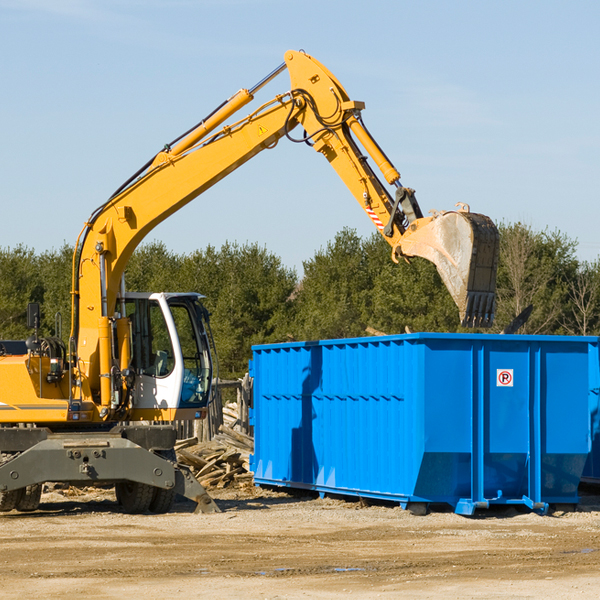 how many times can i have a residential dumpster rental emptied in Hankins